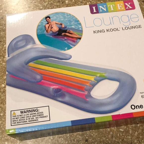 Intex Other Intex Lounge King Kool Pool Float 63x33 2 New Poshmark